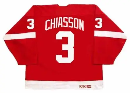 STEVE CHIASSON Detroit Red Wings 1993 Away CCM Throwback NHL Hockey Jersey 