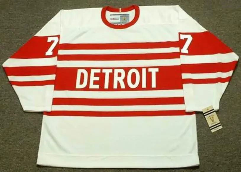 TED LINDSAY Detroit Red Wings 1940’s CCM Vintage Hockey Jersey
