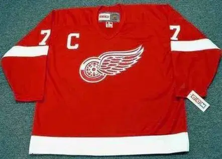 TED LINDSAY Detroit Red Wings 1950’s Home CCM Throwback NHL Hockey Jersey