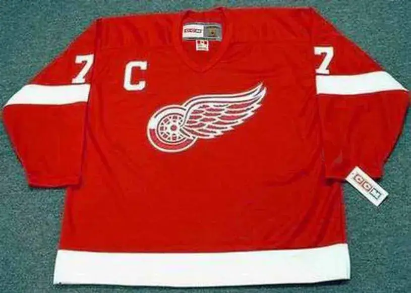 TED LINDSAY Detroit Red Wings 1950’s Home CCM Throwback NHL Hockey Jersey