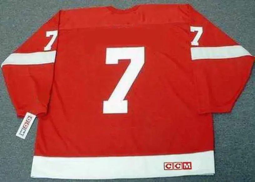 TED LINDSAY Detroit Red Wings 1950’s Home CCM Throwback NHL Hockey Jersey 