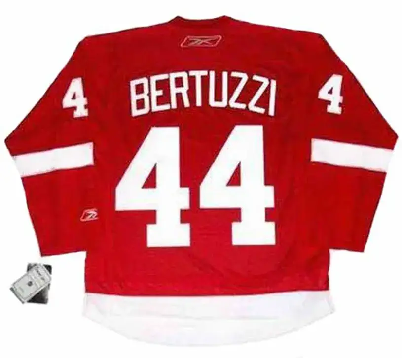 TODD BERTUZZI Detroit Red Wings 2010 REEBOK Throwback Home NHL Hockey Jersey 