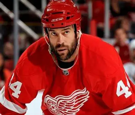 TODD BERTUZZI Detroit Red Wings 2010 REEBOK Throwback Home NHL Hockey Jersey 