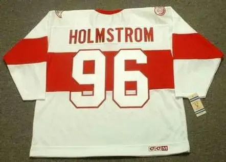 TOMAS HOLMSTROM Detroit Red Wings 1920’s CCM Vintage Throwback NHL Jersey 