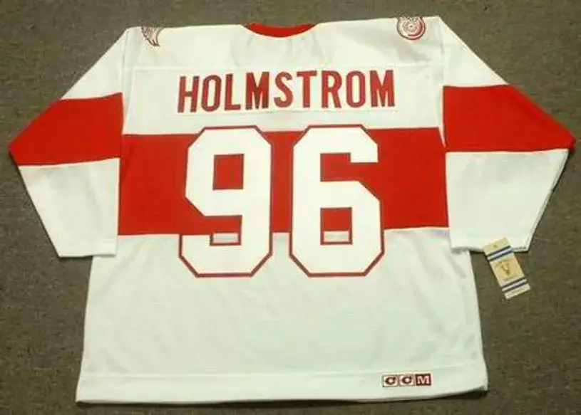 TOMAS HOLMSTROM Detroit Red Wings 1920’s CCM Vintage Throwback NHL Jersey 