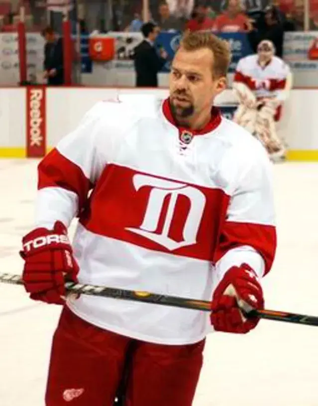 TOMAS HOLMSTROM Detroit Red Wings 1920’s CCM Vintage Throwback NHL Jersey 