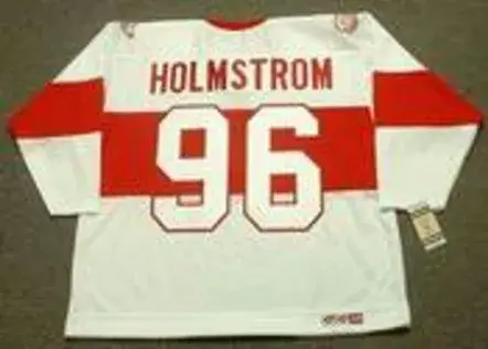 TOMAS HOLMSTROM Detroit Red Wings 1920’s CCM Vintage Throwback NHL Jersey 