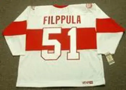 VALTTERI FILPPULA Detroit Red Wings 1920’s CCM Vintage Throwback NHL Hockey Jersey 