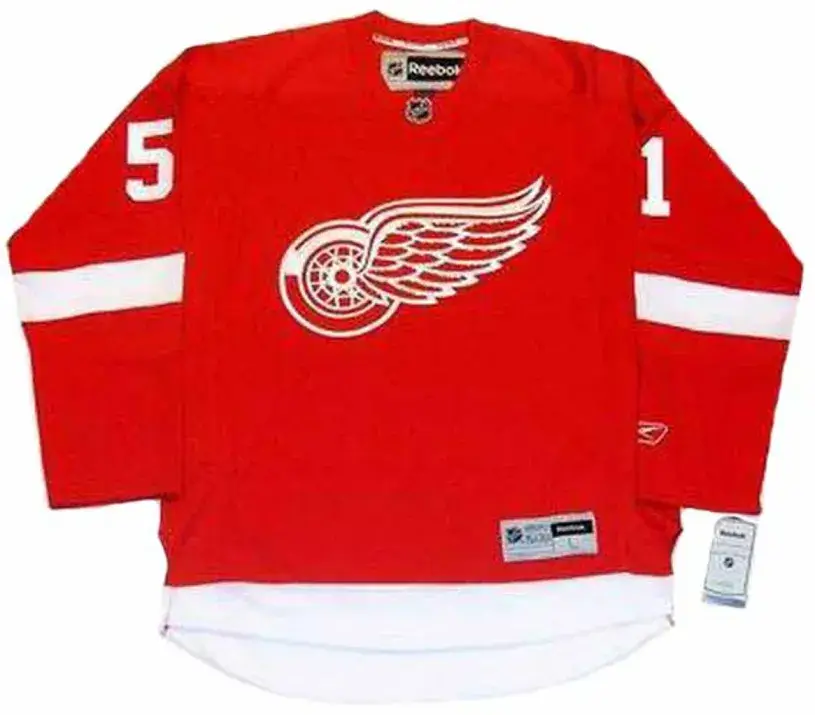 VALTTERI FILPPULA Detroit Red Wings 2010 REEBOK Throwback Home NHL Hockey Jersey