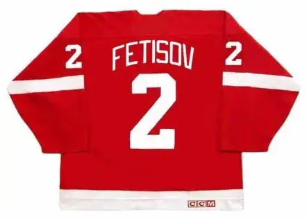 VIACHESLAV FETISOV Detroit Red Wings 1998 Away CCM Throwback NHL Hockey Jersey 