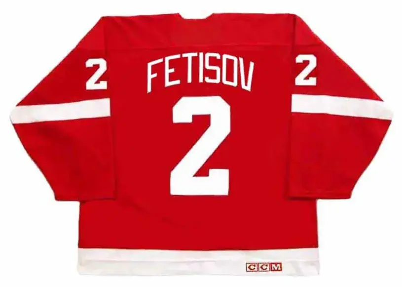 VIACHESLAV FETISOV Detroit Red Wings 1998 Away CCM Throwback NHL Hockey Jersey 