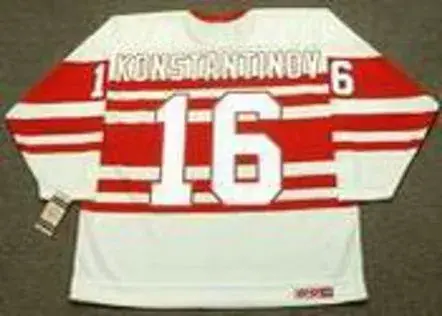 VLADIMIR KONSTANTINOV Detroit Red Wings 1992 CCM Vintage Throwback Jersey 