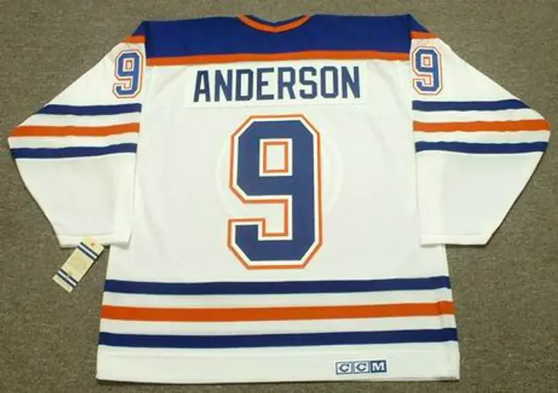GLENN ANDERSON Edmonton Oilers 1987 Home CCM NHL Vintage Throwback Jersey 