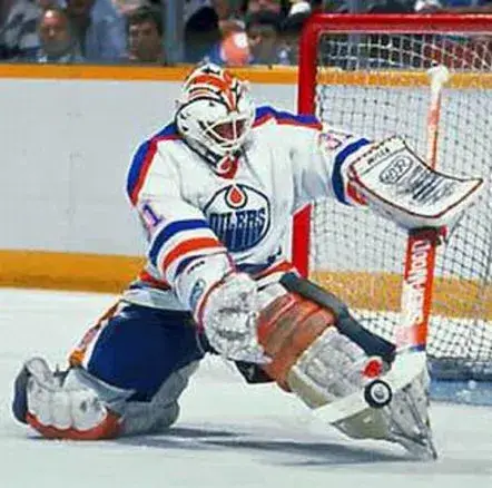 GRANT FUHR Edmonton Oilers 1987 CCM Vintage Throwback Home NHL Jersey 