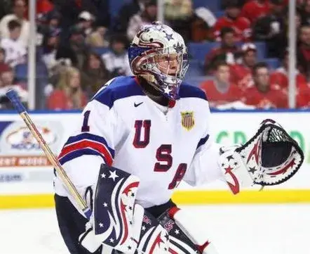 JACK CAMPBELL 2011 USA Nike Throwback Hockey Jersey 
