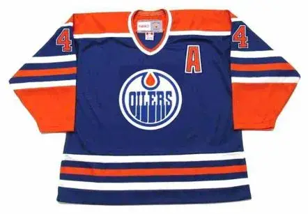KEVIN LOWE Edmonton Oilers 1987 Away CCM NHL Vintage Throwback Jersey