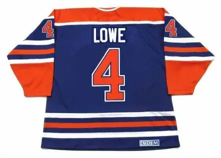 KEVIN LOWE Edmonton Oilers 1987 Away CCM NHL Vintage Throwback Jersey 