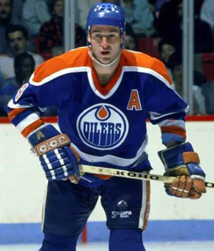 KEVIN LOWE Edmonton Oilers 1987 Away CCM NHL Vintage Throwback Jersey 