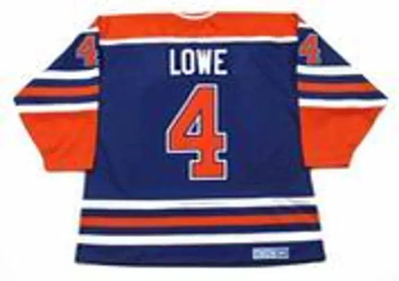KEVIN LOWE Edmonton Oilers 1987 Away CCM NHL Vintage Throwback Jersey 