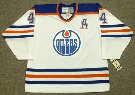 KEVIN LOWE Edmonton Oilers 1987 Home CCM NHL Vintage Throwback Jersey