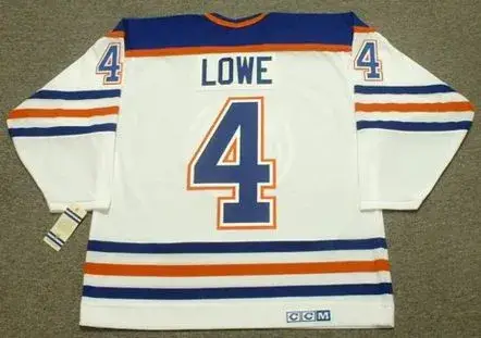 KEVIN LOWE Edmonton Oilers 1987 Home CCM NHL Vintage Throwback Jersey 