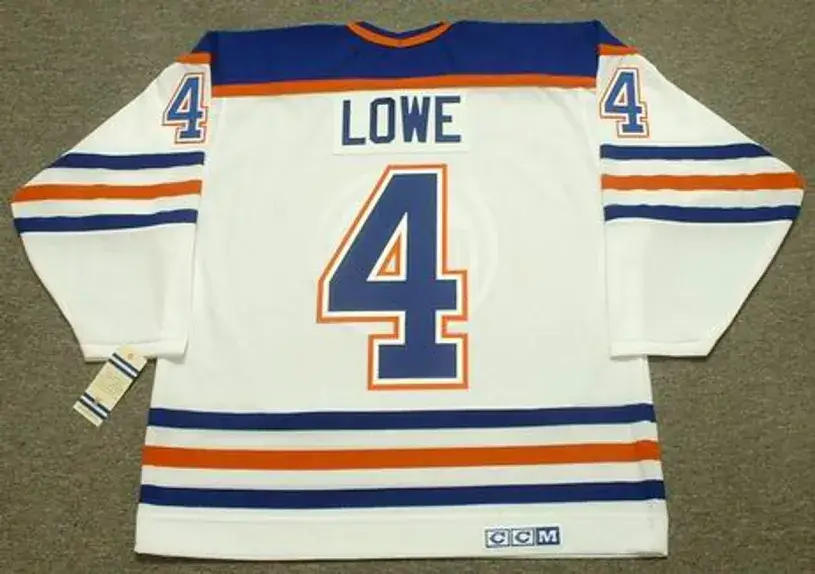 KEVIN LOWE Edmonton Oilers 1987 Home CCM NHL Vintage Throwback Jersey 