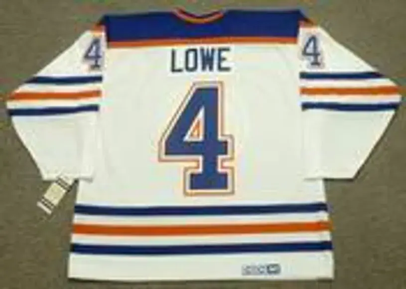 KEVIN LOWE Edmonton Oilers 1987 Home CCM NHL Vintage Throwback Jersey 