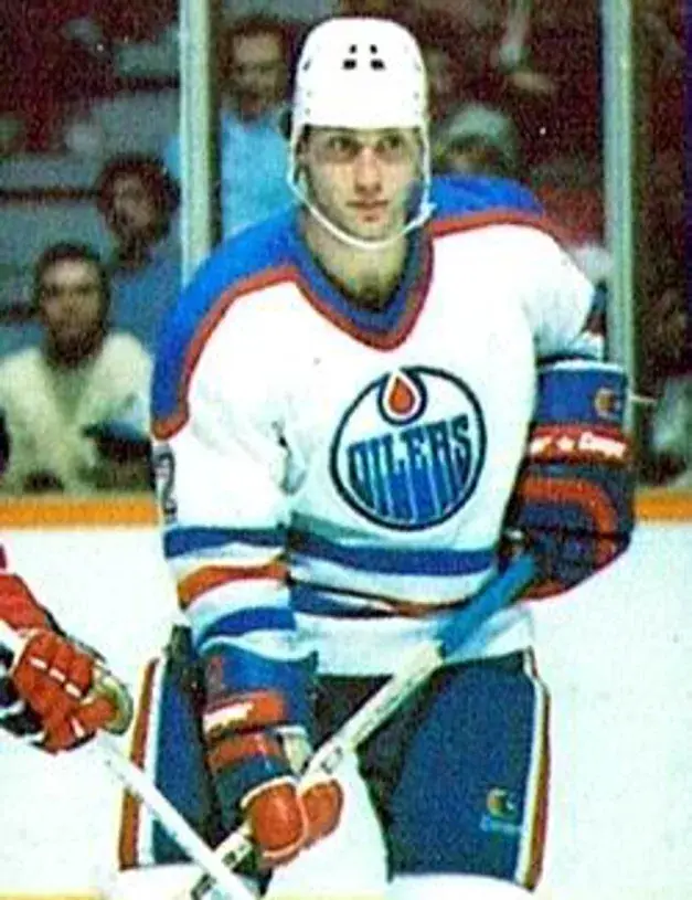 LEE FOGOLIN Edmonton Oilers 1982 CCM Vintage Throwback Home NHL Jersey 