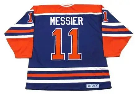 MARK MESSIER Edmonton Oilers 1990 CCM Vintage Throwback Away NHL Hockey Jersey 