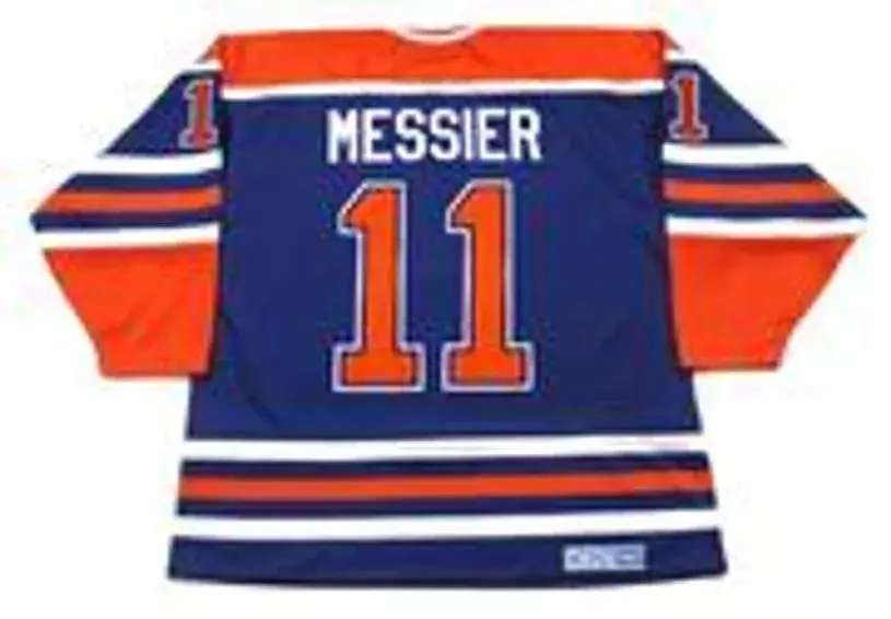 MARK MESSIER Edmonton Oilers 1990 CCM Vintage Throwback Away NHL Hockey Jersey 