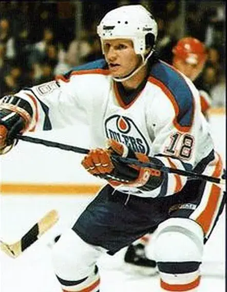 MARK NAPIER Edmonton Oilers 1985 CCM Vintage Throwback Home NHL Jersey 