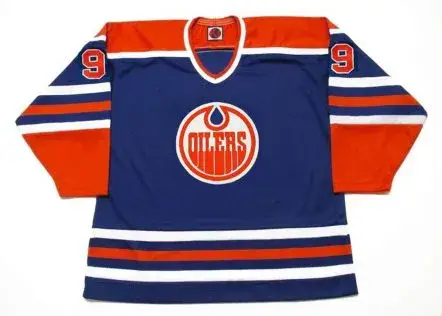 NORM ULLMAN Edmonton Oilers 1975 WHA Throwback Hockey Jersey