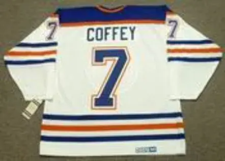 PAUL COFFEY Edmonton Oilers 1987 CCM Vintage Throwback Home NHL Jersey 
