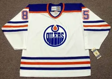 PETR KLIMA Edmonton Oilers 1990 Home CCM NHL Vintage Throwback Jersey