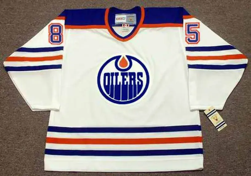 PETR KLIMA Edmonton Oilers 1990 Home CCM NHL Vintage Throwback Jersey