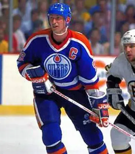 WAYNE GRETZKY Edmonton Oilers 1987 Away CCM NHL Vintage Throwback Jersey 