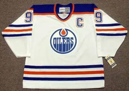 WAYNE GRETZKY Edmonton Oilers 1987 Home CCM NHL Vintage Throwback Jersey