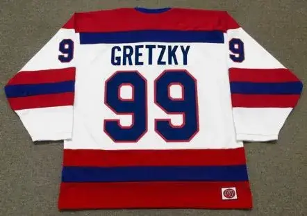 WAYNE GRETZKY Indianapolis Racers K1 1978 WHA Hockey Throwback Jersey 