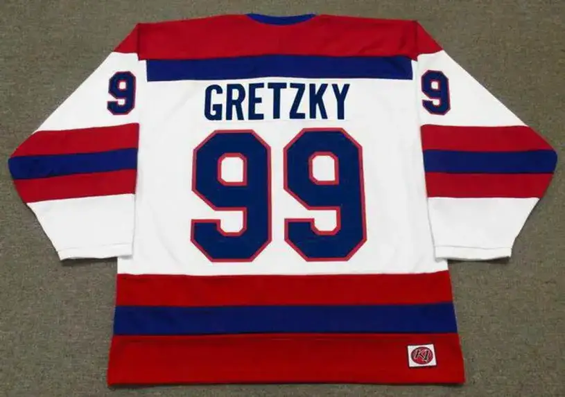 WAYNE GRETZKY Indianapolis Racers K1 1978 WHA Hockey Throwback Jersey 