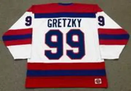 WAYNE GRETZKY Indianapolis Racers K1 1978 WHA Hockey Throwback Jersey 
