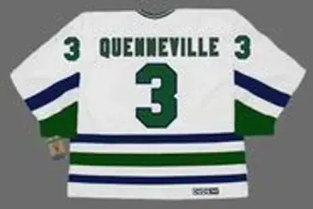 JOEL QUENNEVILLE Hartford Whalers 1986 Home CCM NHL Vintage Throwback Jersey 