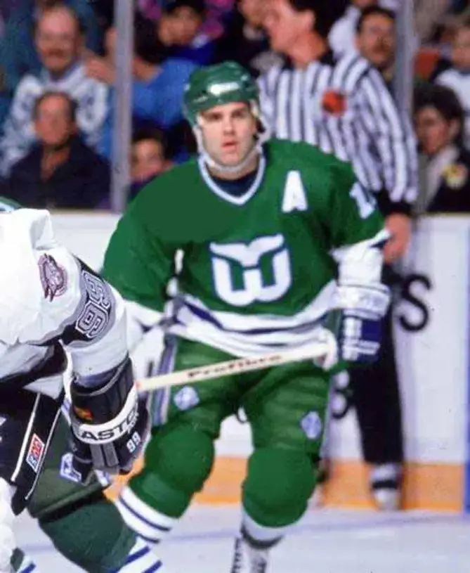 JOHN CULLEN Hartford Whalers 1991 Away CCM Throwback NHL Hockey Jersey 