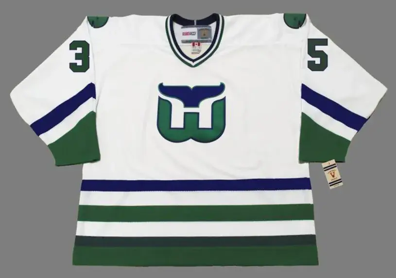 JOHN GARRETT Hartford Whalers 1979 Home CCM NHL Vintage Throwback Jersey
