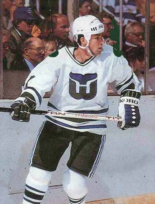 KEVIN DINEEN Hartford Whalers 1984 Home CCM NHL Vintage Throwback Jersey 