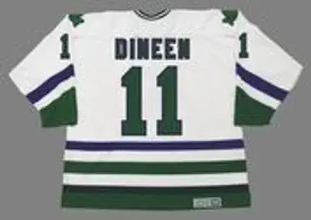 KEVIN DINEEN Hartford Whalers 1984 Home CCM NHL Vintage Throwback Jersey 