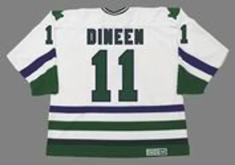 KEVIN DINEEN Hartford Whalers 1984 Home CCM NHL Vintage Throwback Jersey 