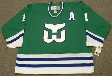 KEVIN DINEEN Hartford Whalers 1986 Away CCM NHL Vintage Throwback Jersey