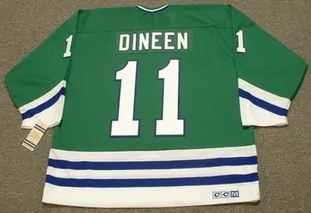 KEVIN DINEEN Hartford Whalers 1986 Away CCM NHL Vintage Throwback Jersey 