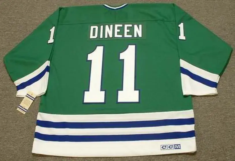 KEVIN DINEEN Hartford Whalers 1986 Away CCM NHL Vintage Throwback Jersey 