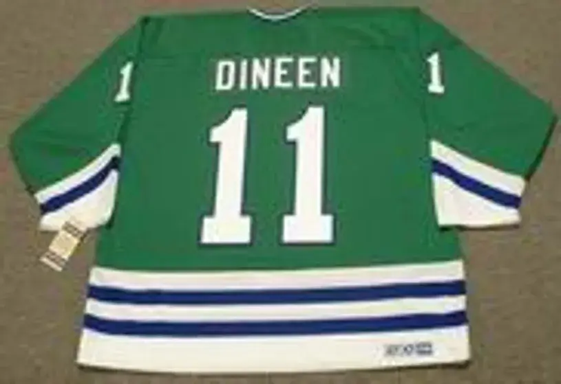 KEVIN DINEEN Hartford Whalers 1986 Away CCM NHL Vintage Throwback Jersey 